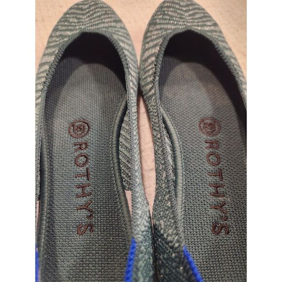 Rothy's Green Patterned Flats - Picture 4 of 6